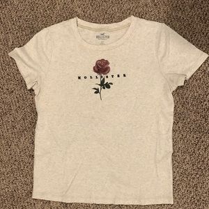 Y2K Hollister Rose Baby Tee 🌹